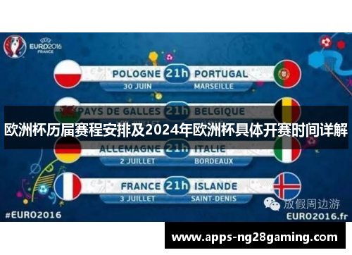 欧洲杯历届赛程安排及2024年欧洲杯具体开赛时间详解